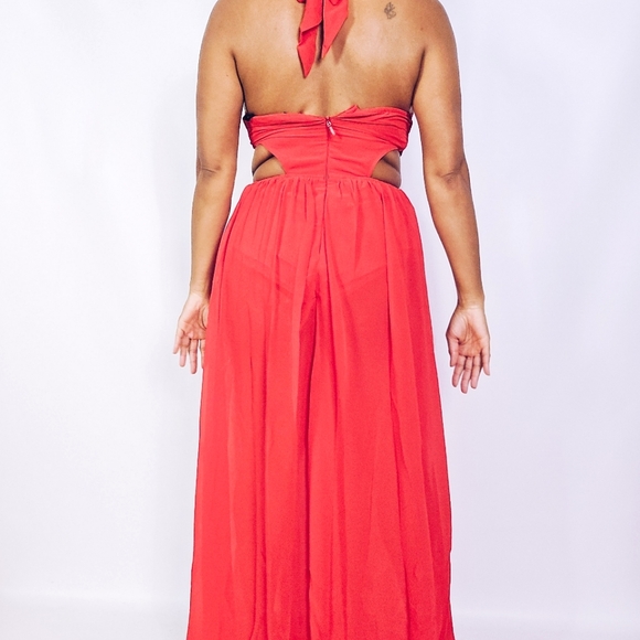 Halter Lace Maxi Dress - Picture 5 of 7